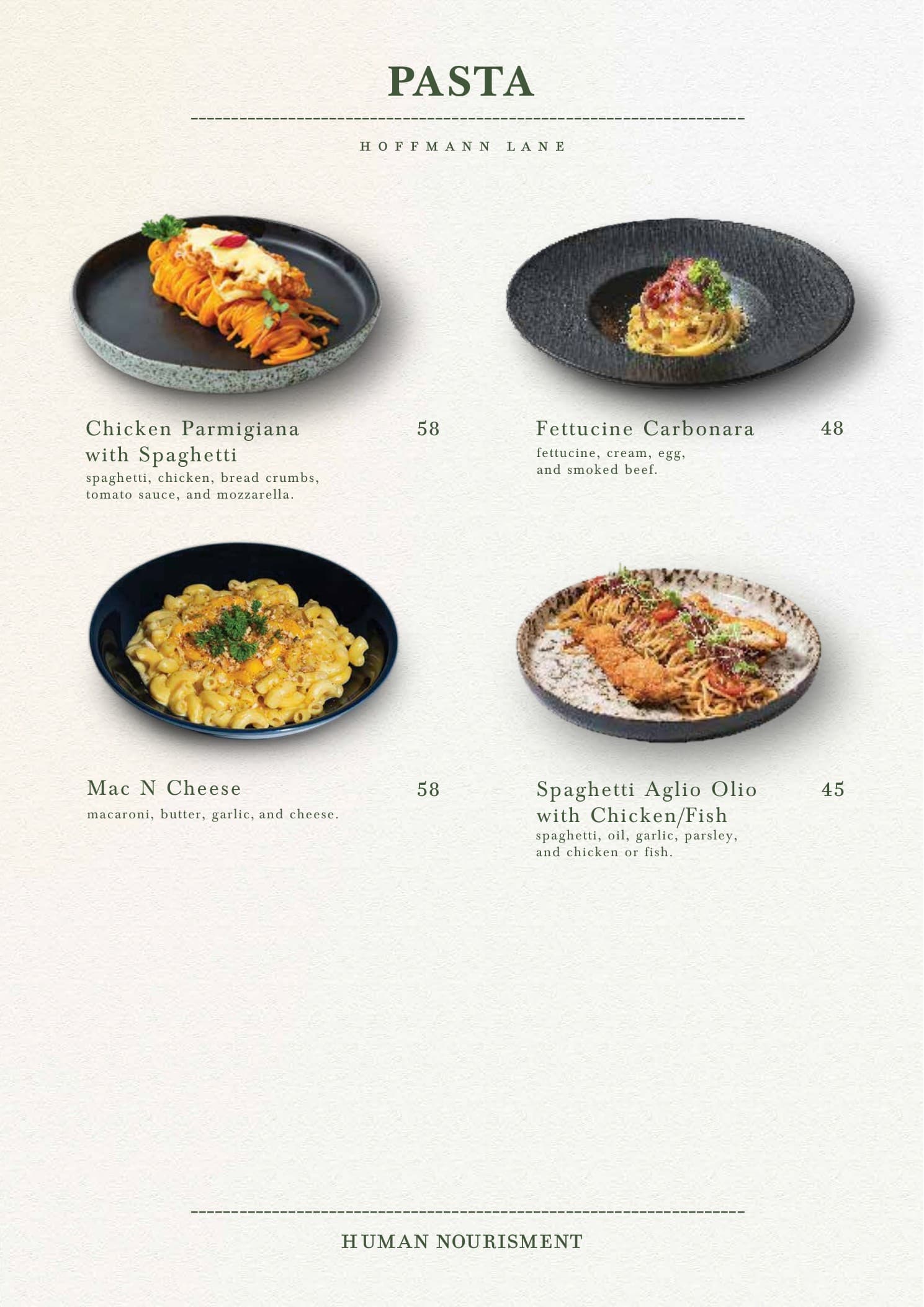 Buku menu Hoffmann Lane, halaman 9 dari 30