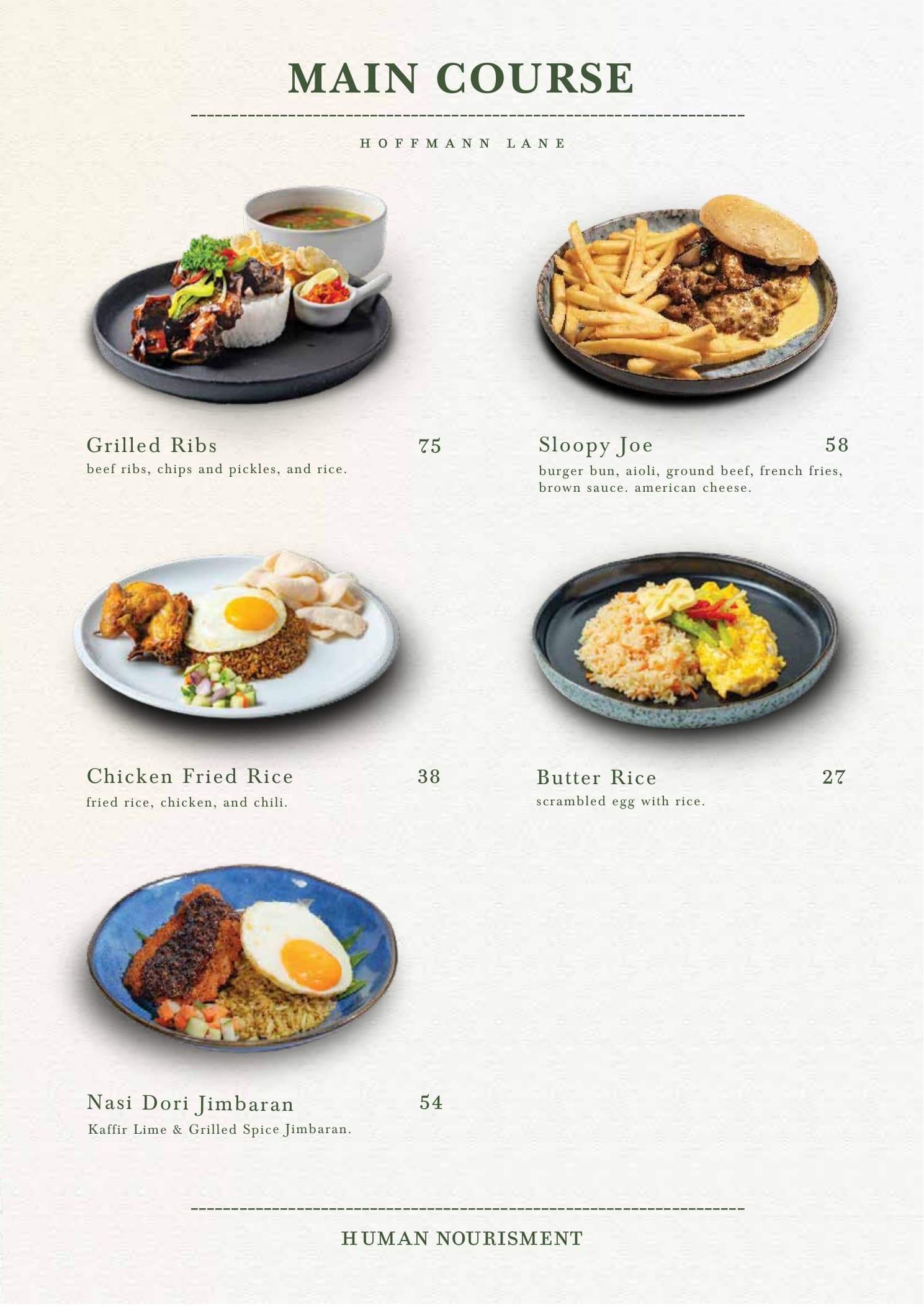 Buku menu Hoffmann Lane, halaman 12 dari 30