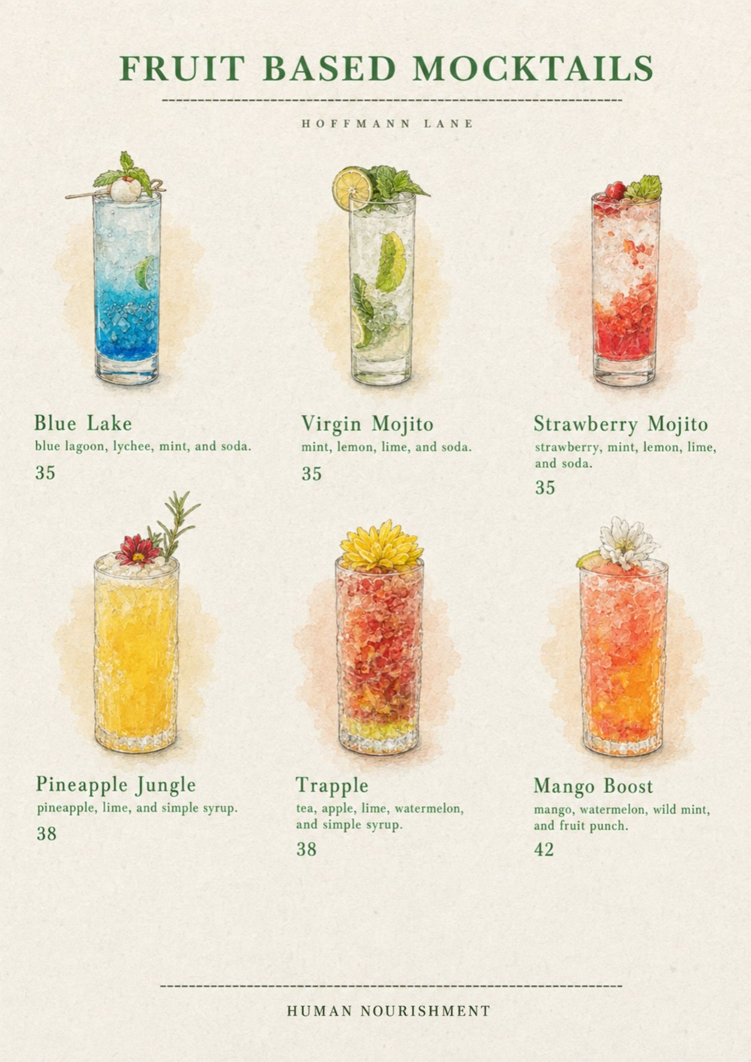 Buku menu ilustrasi Hoffmann Lane, halaman 24 dari 32